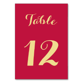 Numeração De Mesa Elegante Script Rosa Falso Dourado Festa de casame