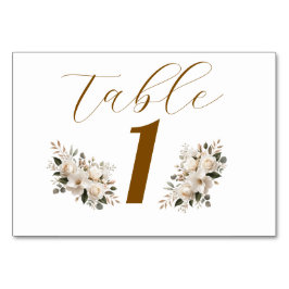 Numeração De Mesa Elegante Tipografia Dourada Placa de Número de Mes