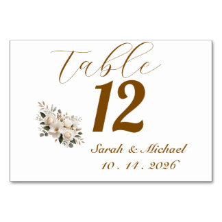 Numeração De Mesa Elegante Tipografia Dourada Placa de Número de Mes