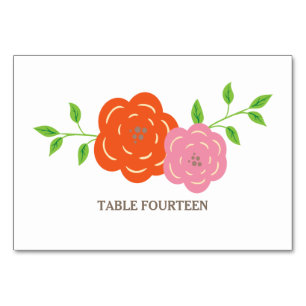 Numeração De Mesa Em Placa de Mesa Floral De Casamento Cor-De-Rosa S