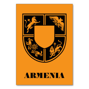 Numeração De Mesa Emblema Estatal da Armênia Arte Contemporânea