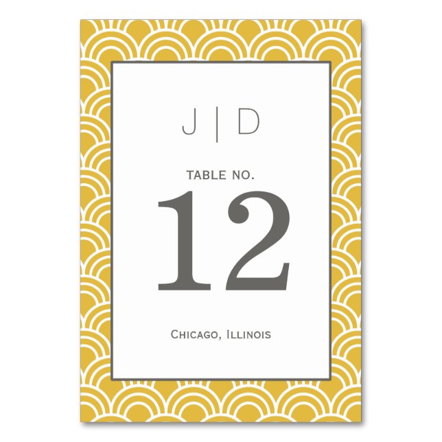 Numeração De Mesa Escalas em camadas (Frente)