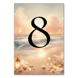 Numeração De Mesa Esparto à beira-mar e Tabela Sunset Número w Nomes