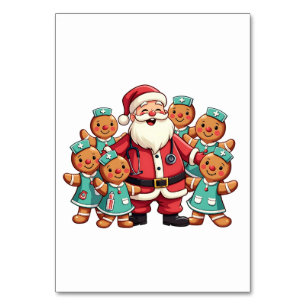 Numeração De Mesa Esquadrão de Enfermagem de Pão-Pão Santa Claus