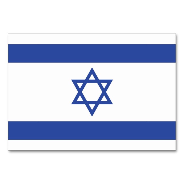 Numeração De Mesa Estado de Israel Bandeira, Estrela do Judaísmo Dav (Frente)