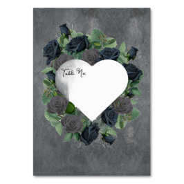 Numeração De Mesa Estilo Gótico Floral Negro