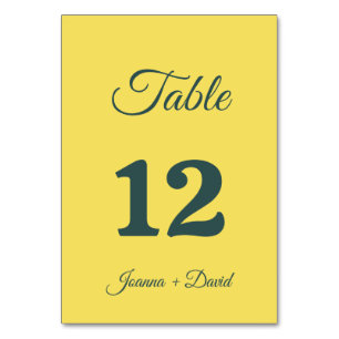 Numeração De Mesa Estilo Minimalista Fonte de Caligrafia Casamento