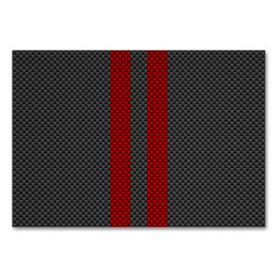 Numeração De Mesa Estilos de fibra de carbono vermelho borgonha