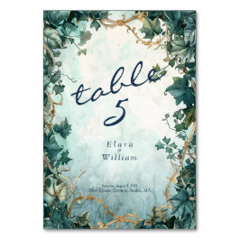 Numeração De Mesa Eternal Grace Elven Wedding