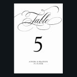 Numeração De Mesa Eterno de caligrafia moderna, casamento preto e br<br><div class="desc">Um eterno e elegante número da mesa de casamento com um roteiro de caligrafia refinado em um passado clássico,  perfeito para uma celebração formal e sofisticada de casamento. Para personalização ou outros produtos com este design,  por favor,  sinta-se à vontade para entrar em contato comigo.</div>