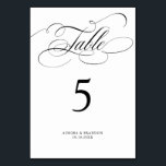 Numeração De Mesa Eterno de caligrafia moderna, casamento preto e br<br><div class="desc">Um eterno e elegante número da mesa de casamento com um roteiro de caligrafia refinado em um passado clássico,  perfeito para uma celebração formal e sofisticada de casamento. Para personalização ou outros produtos com este design,  por favor,  sinta-se à vontade para entrar em contato comigo.</div>