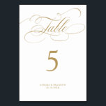 Numeração De Mesa Eterno de caligrafia moderna e casamento branco<br><div class="desc">Um eterno e elegante número da mesa de casamento com um roteiro de caligrafia refinado em um passado clássico,  perfeito para uma celebração formal e sofisticada de casamento. Para personalização ou outros produtos com este design,  por favor,  sinta-se à vontade para entrar em contato comigo.</div>