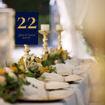 Eterno Simples Elegância Marinho Azul Dourado Casa