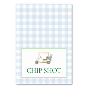 Numeração De Mesa Etiqueta de Comida de Golfe