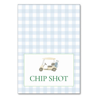 Numeração De Mesa Etiqueta de Comida de Golfe