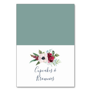 Numeração De Mesa Etiquetas tropicais da comida do bufete da brisa