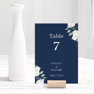 Numeração De Mesa Eucalyptus Cotton   Marinho Modern v2 Número da Ta