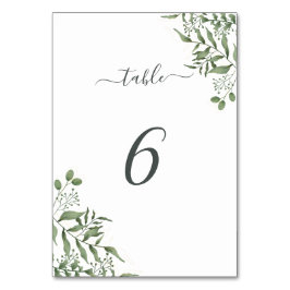 Numeração De Mesa Eucalyptus deixa casamento