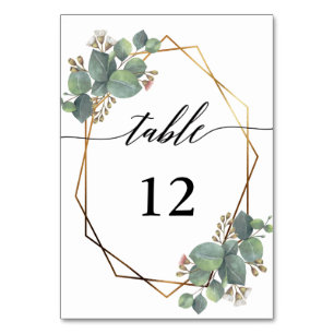Numeração De Mesa Eucalyptus - quadro geométrico número da mesa de c
