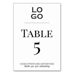 Numeração De Mesa Evento Corporativo de Logotipo Personalizado Empre