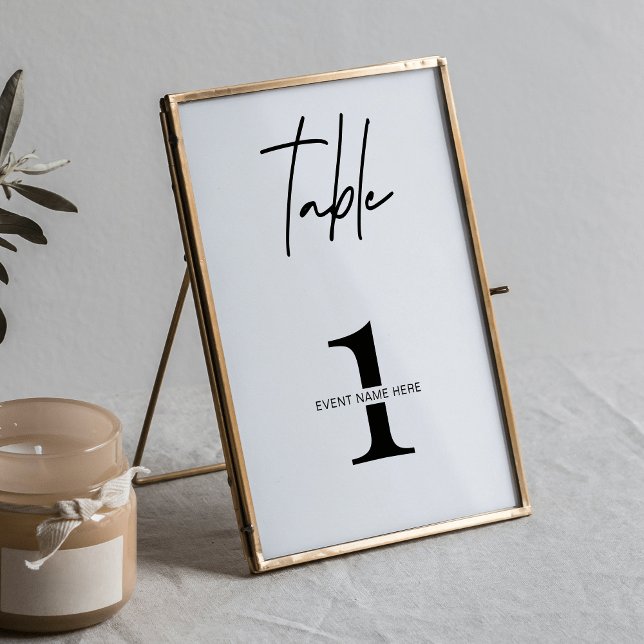 Numeração De Mesa Evento de Janto de Gala de Número de Tabela Minima (Criador carregado)