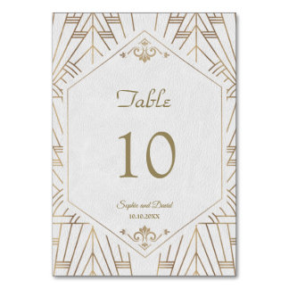 Numeração De Mesa Excelente Dourado Real Gatsby Wedding
