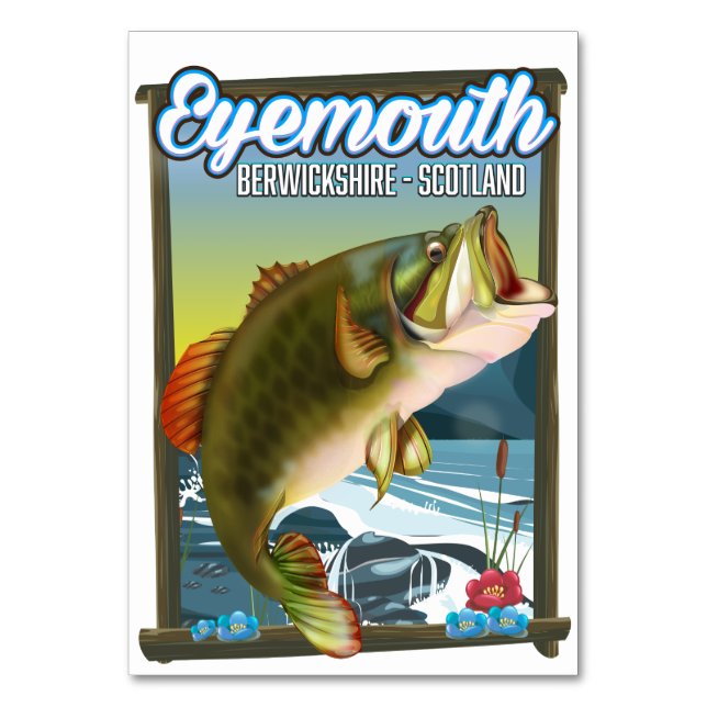 Numeração De Mesa Eyemouth Berwickshire Scotland poster. (Frente)