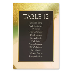 Numeração De Mesa Fab Chartreuse Abstrato Incrível Casamento 