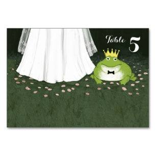 Numeração De Mesa Fada, Sapo Príncipe e Recepção de casamento
