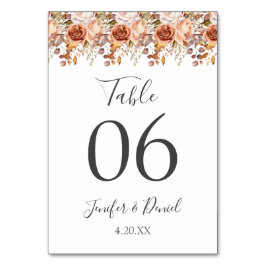 Numeração De Mesa Fall Autumn Deixa Casamento Russo de Boho