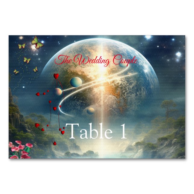 Numeração De Mesa Fantasy Realms de designs de Mágica Cenária (Frente)