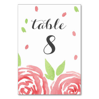 Numeração De Mesa Felicidade Floral