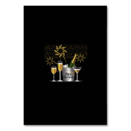 Numeração De Mesa Feliz ano novo - Placa de Mesa