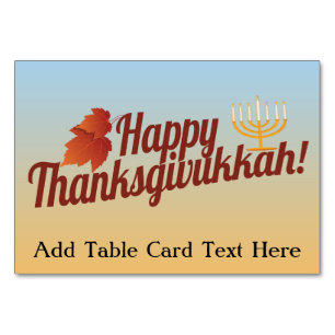Numeração De Mesa Feliz Graças a Deus Menorah