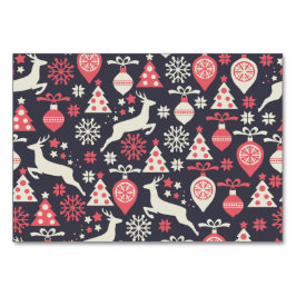 Numeração De Mesa Feriado de Padrão de Natal Retroativo da Vintage