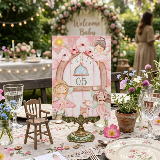 Numeração De Mesa Festa de Aniversário Infantil Floresta de Madeira 