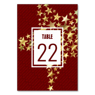 Numeração De Mesa FESTIVE STARS Abençoações de Férias Branco Per