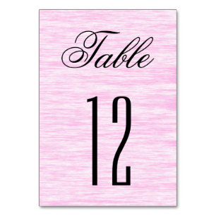 Numeração De Mesa Fibra Rosa