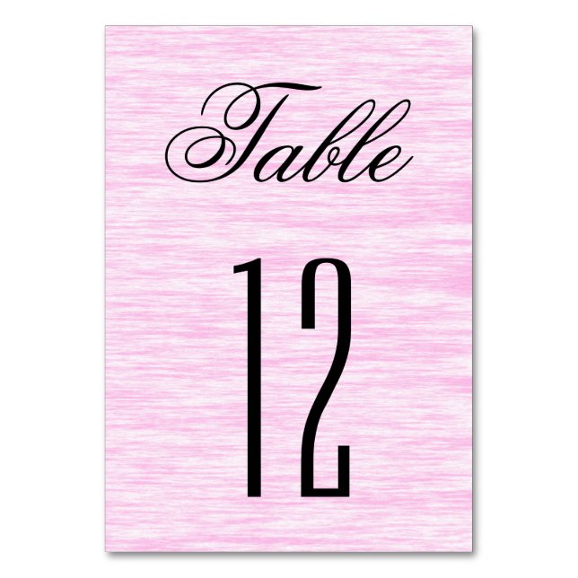 Numeração De Mesa Fibra Rosa (Frente)