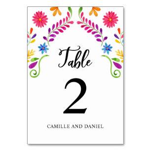 Numeração De Mesa Fiesta Mexico Theme Wedding