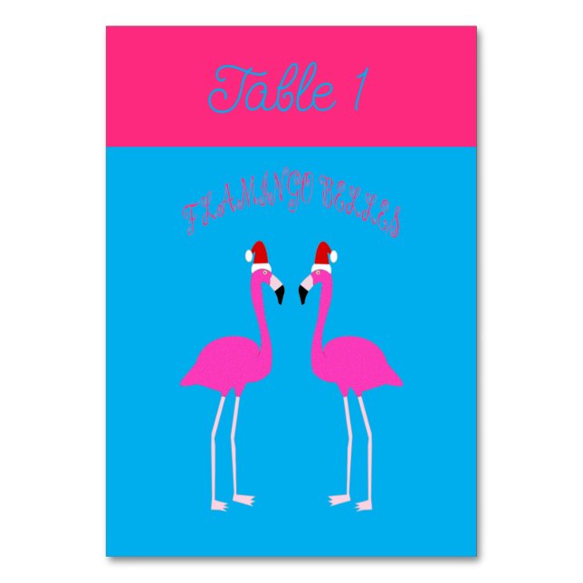 Numeração De Mesa Flamingos Flamingo Belles (Frente)