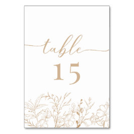 Numeração De Mesa Floral Boho Wedding