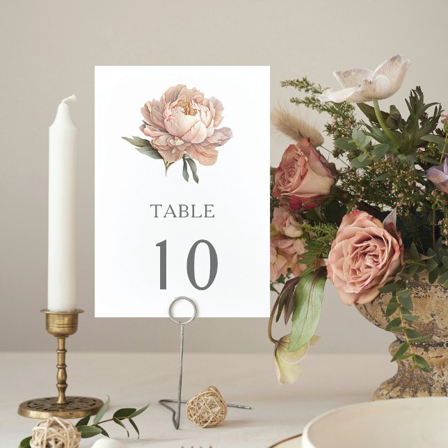 Numeração De Mesa Floral de Casamento de Jardim (Criador carregado)