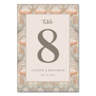 Numeração De Mesa Floral Pastel Elegante