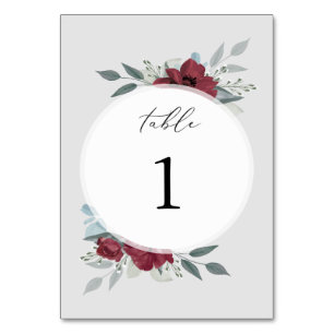 Numeração De Mesa Floral Romance