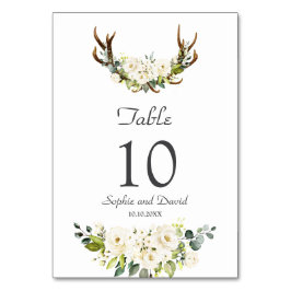 Numeração De Mesa Flores Brancas Elegantes Casamento de Flores Branc