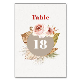 Numeração De Mesa Flores do deserto boho floral número da mesa de ca