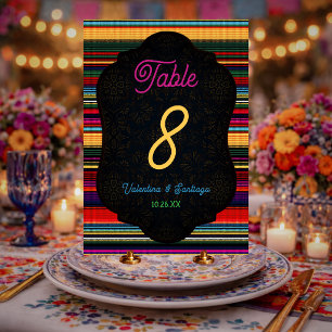 Numeração De Mesa Flores mexicanas elegantes para casamento