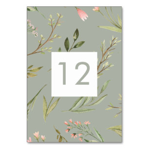 Numeração De Mesa Floresta Mágica Placa de Mesa