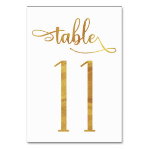 Numeração De Mesa Folha de folhas Douradas 3,5x5 número da tabela   